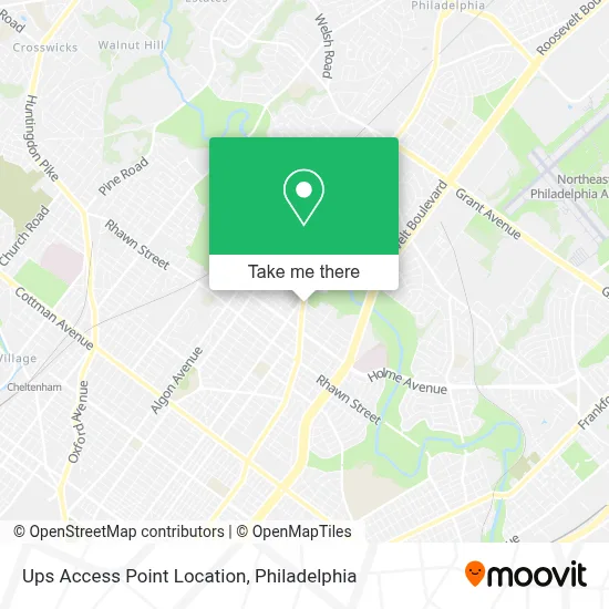 Ups Access Point Location map