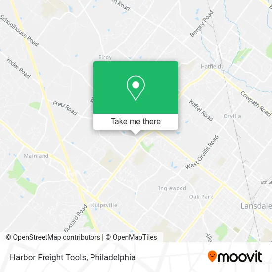 Harbor Freight Tools map