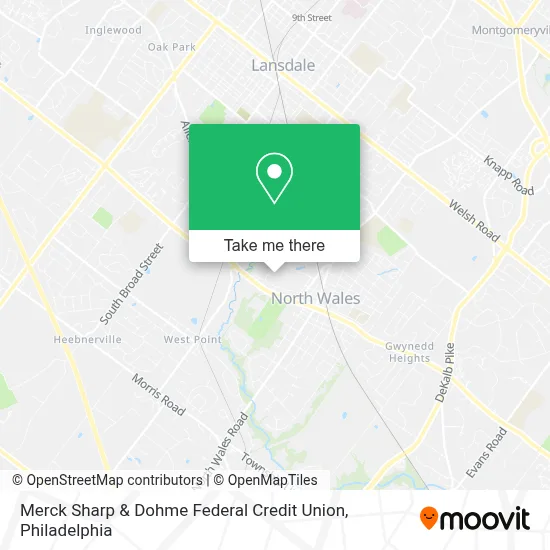 Merck Sharp & Dohme Federal Credit Union map