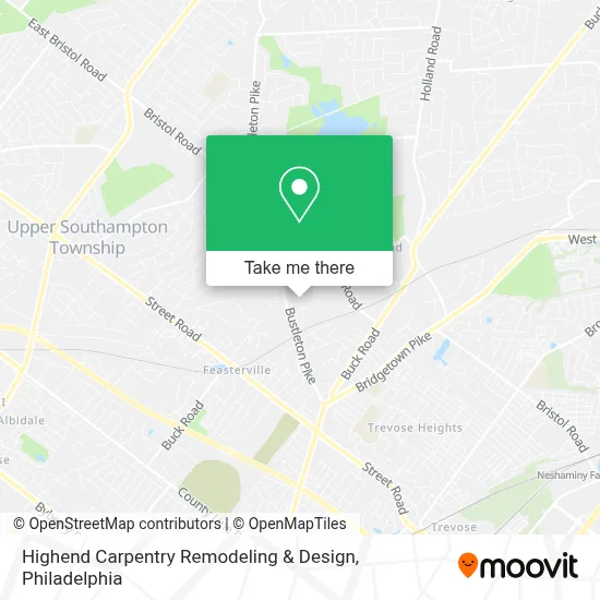 Highend Carpentry Remodeling & Design map