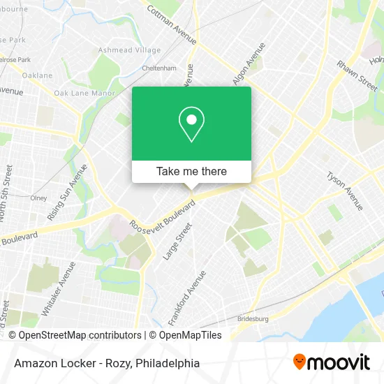 Amazon Locker - Rozy map