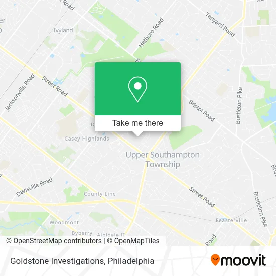 Goldstone Investigations map