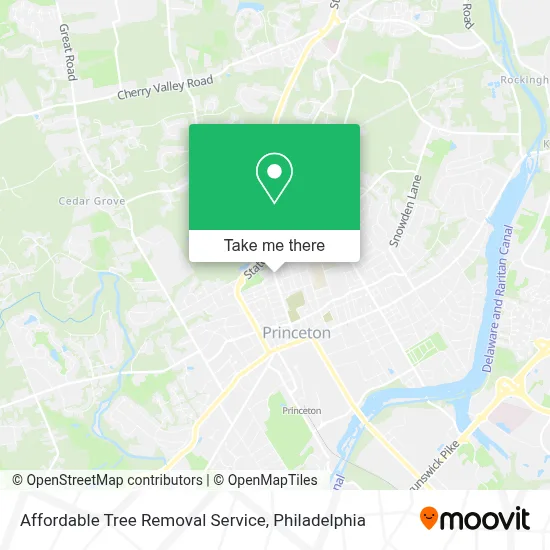 Affordable Tree Removal Service map