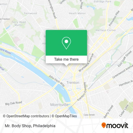 Mr. Body Shop map