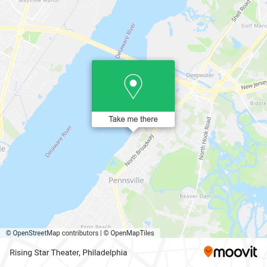 Rising Star Theater map