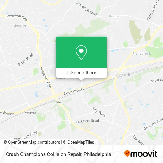 Crash Champions Collision Repair map