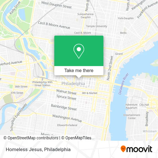 Homeless Jesus map