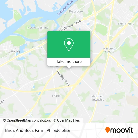 Birds And Bees Farm map