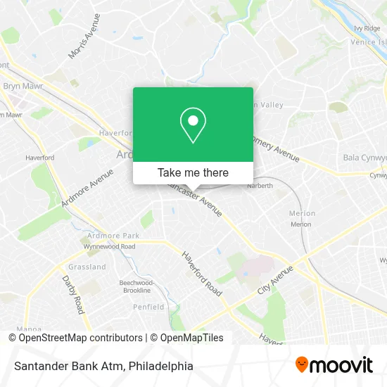 Santander Bank Atm map