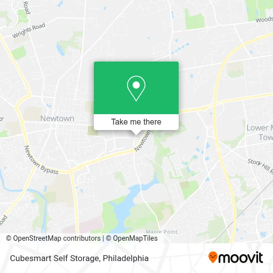 Cubesmart Self Storage map