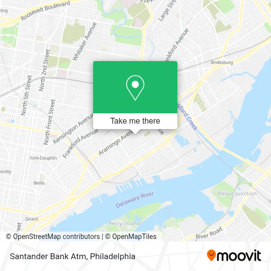 Santander Bank Atm map