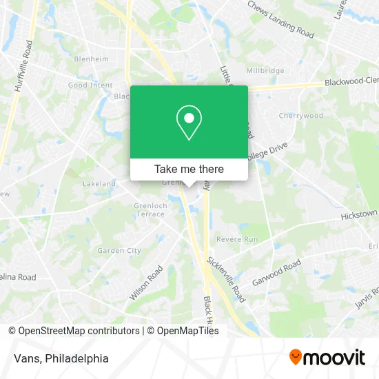 Vans map