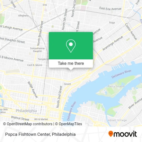 Pspca Fishtown Center map