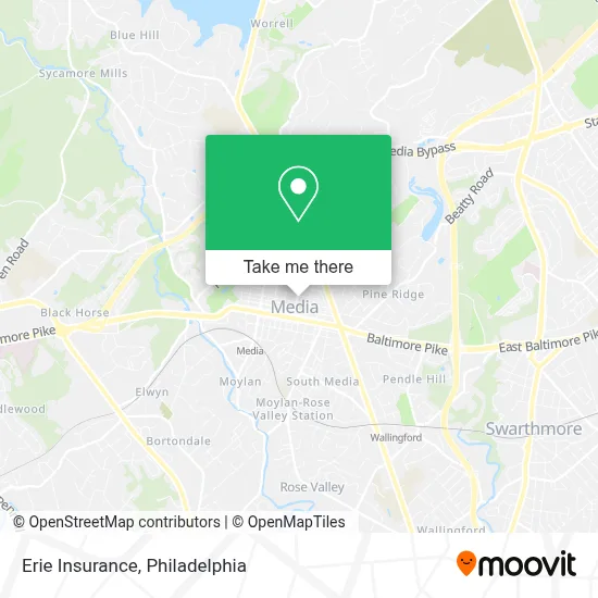Erie Insurance map