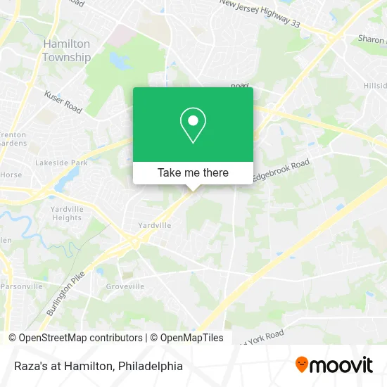 Raza's at Hamilton map