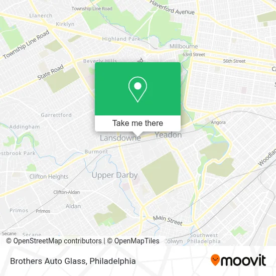 Brothers Auto Glass map
