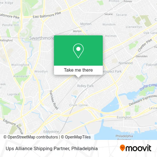 Ups Alliance Shipping Partner map