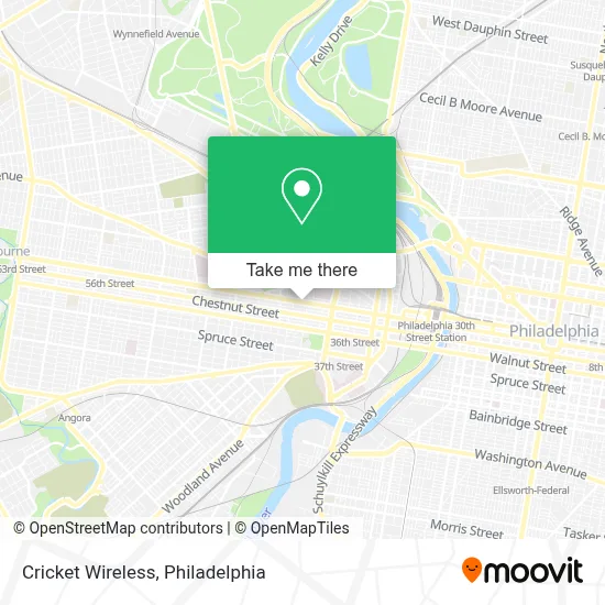 Cricket Wireless map