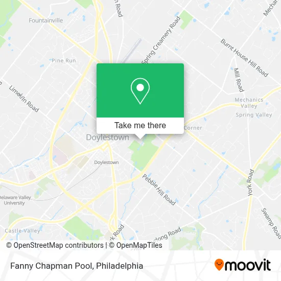 Fanny Chapman Pool map
