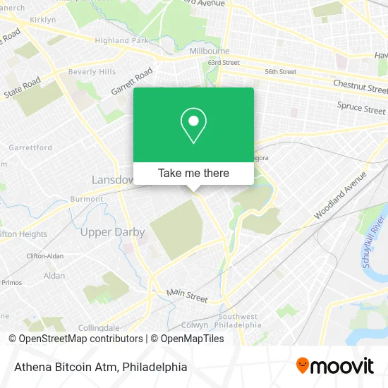 Athena Bitcoin Atm map