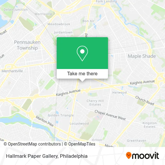 Hallmark Paper Gallery map