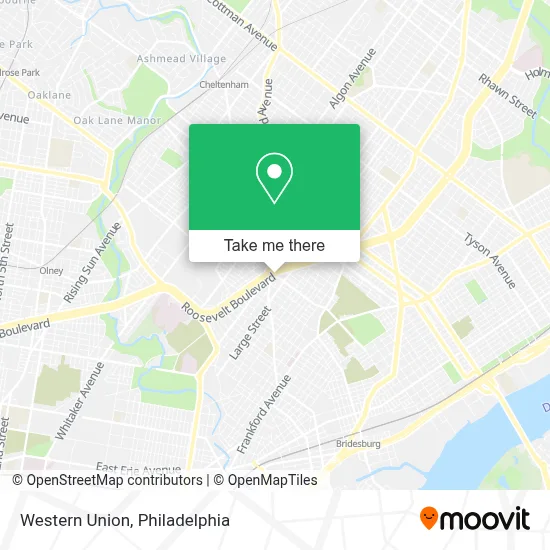 Western Union map