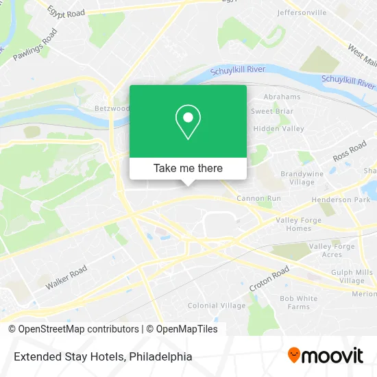 Extended Stay Hotels map