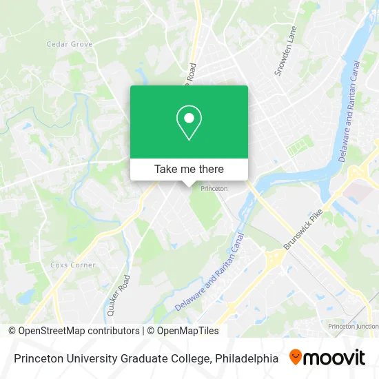Princeton University Graduate College map