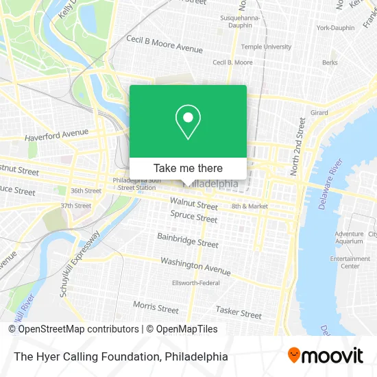 The Hyer Calling Foundation map