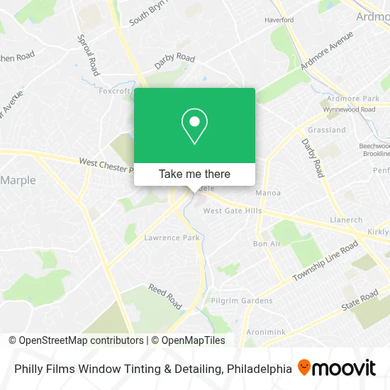 Philly Films Window Tinting & Detailing map