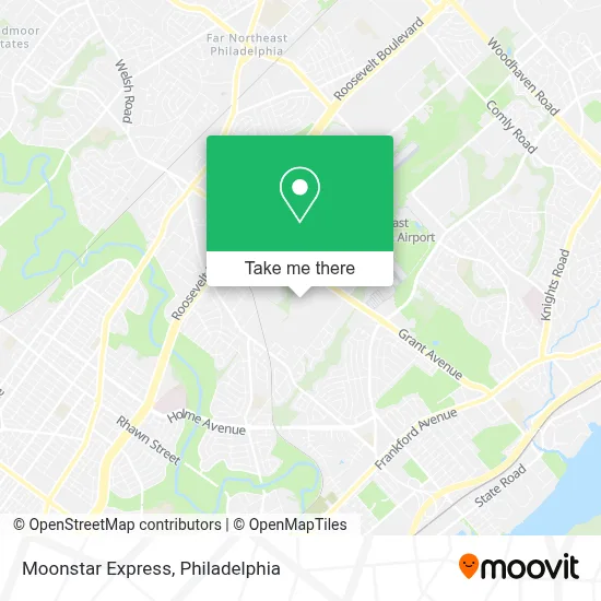 Moonstar Express map