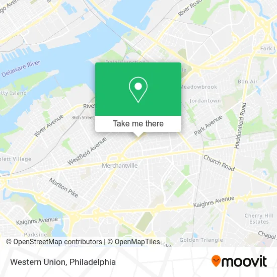 Western Union map
