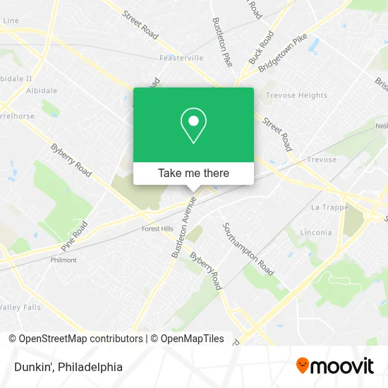 Dunkin' map