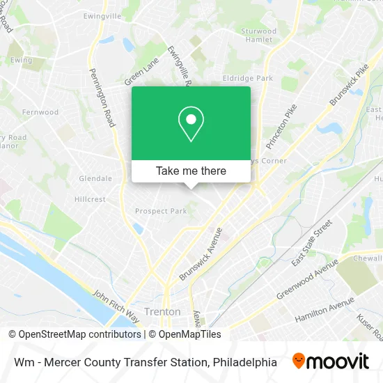 Wm - Mercer County Transfer Station map