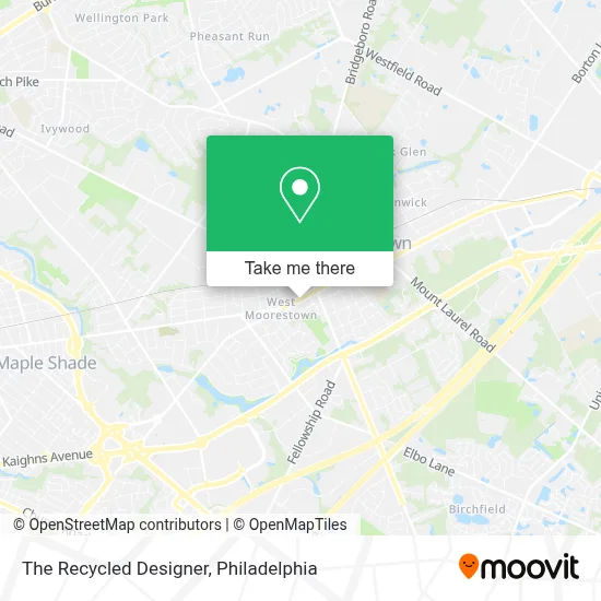 The Recycled Designer map