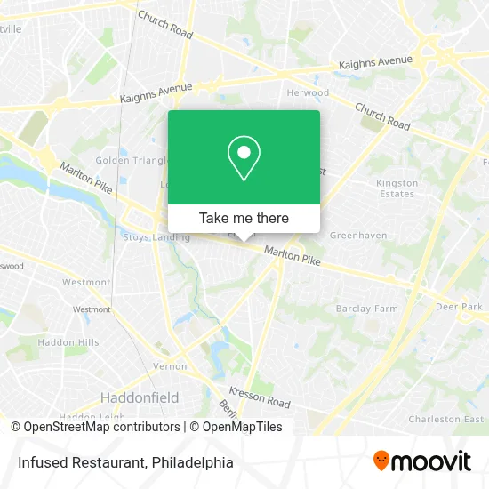 Infused Restaurant map
