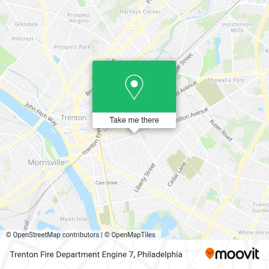 Trenton Fire Department Engine 7 map