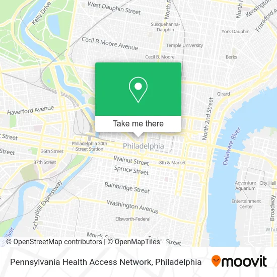 Pennsylvania Health Access Network map