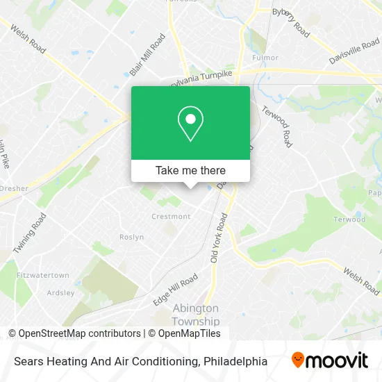 Sears Heating And Air Conditioning map