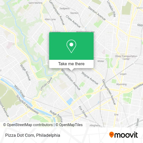 Pizza Dot Com map