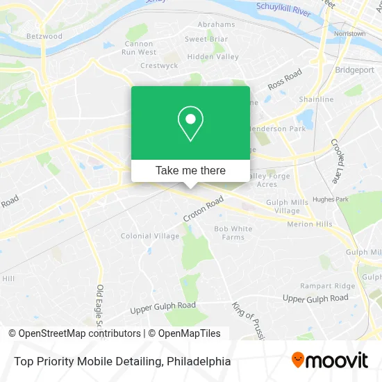 Top Priority Mobile Detailing map