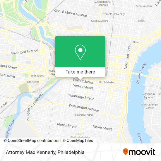 Attorney Max Kennerly map