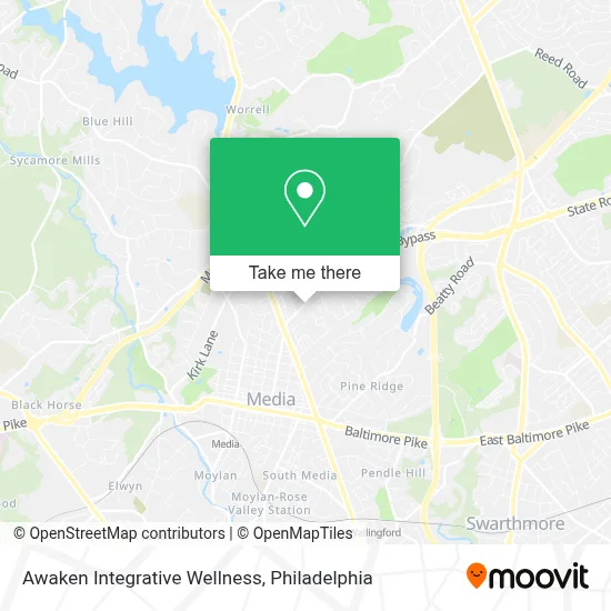 Awaken Integrative Wellness map