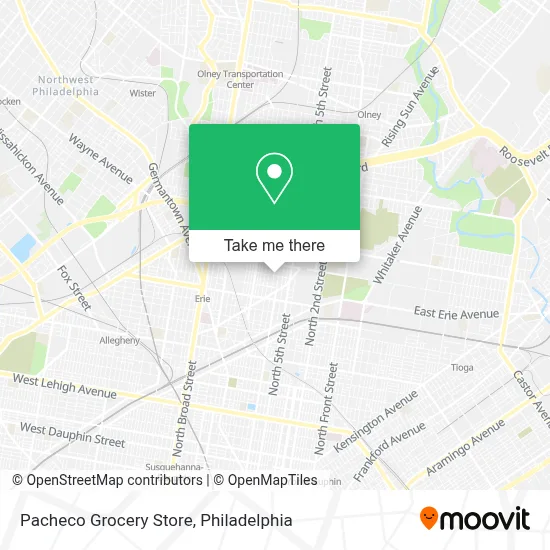 Pacheco Grocery Store map