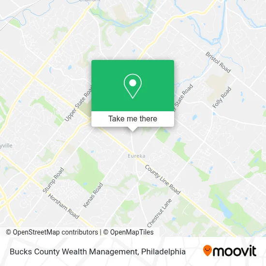 Bucks County Wealth Management map