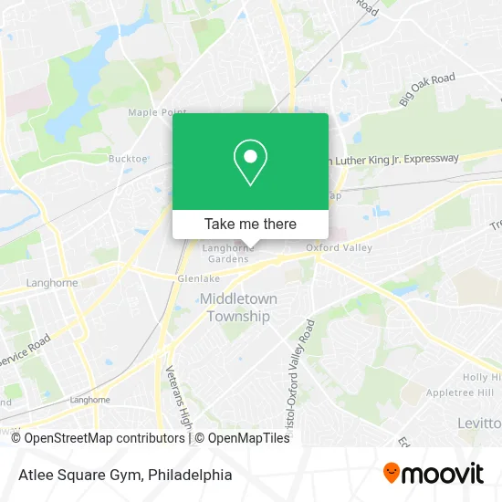 Atlee Square Gym map