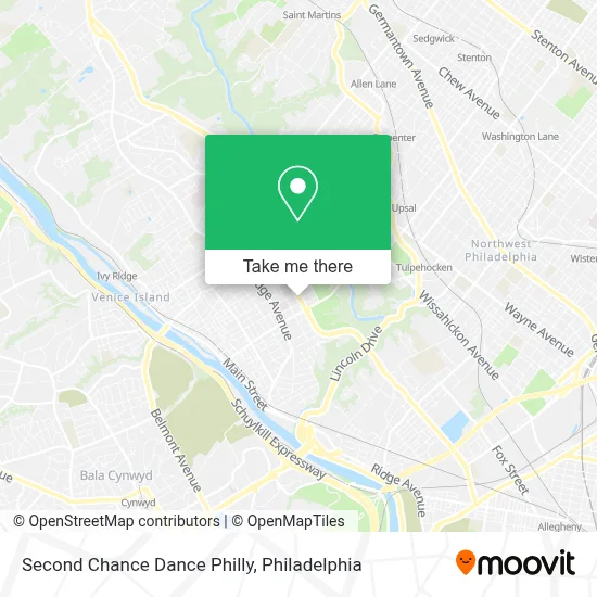 Second Chance Dance Philly map
