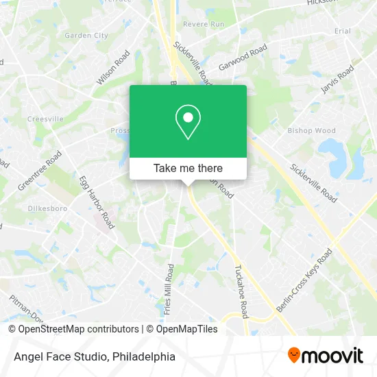 Angel Face Studio map