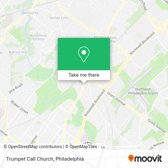 Trumpet Call Church map