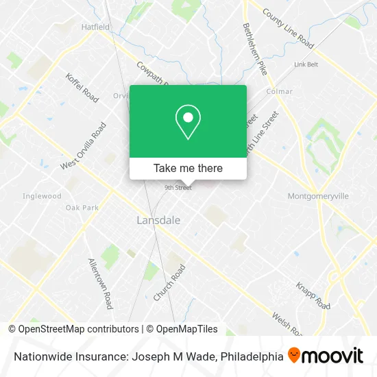 Nationwide Insurance: Joseph M Wade map
